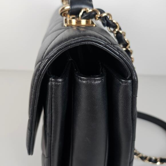 Chanel Lambskin Quilted Medium Trendy CC Flap Top Handle Bag Black - Picture 12 of 16